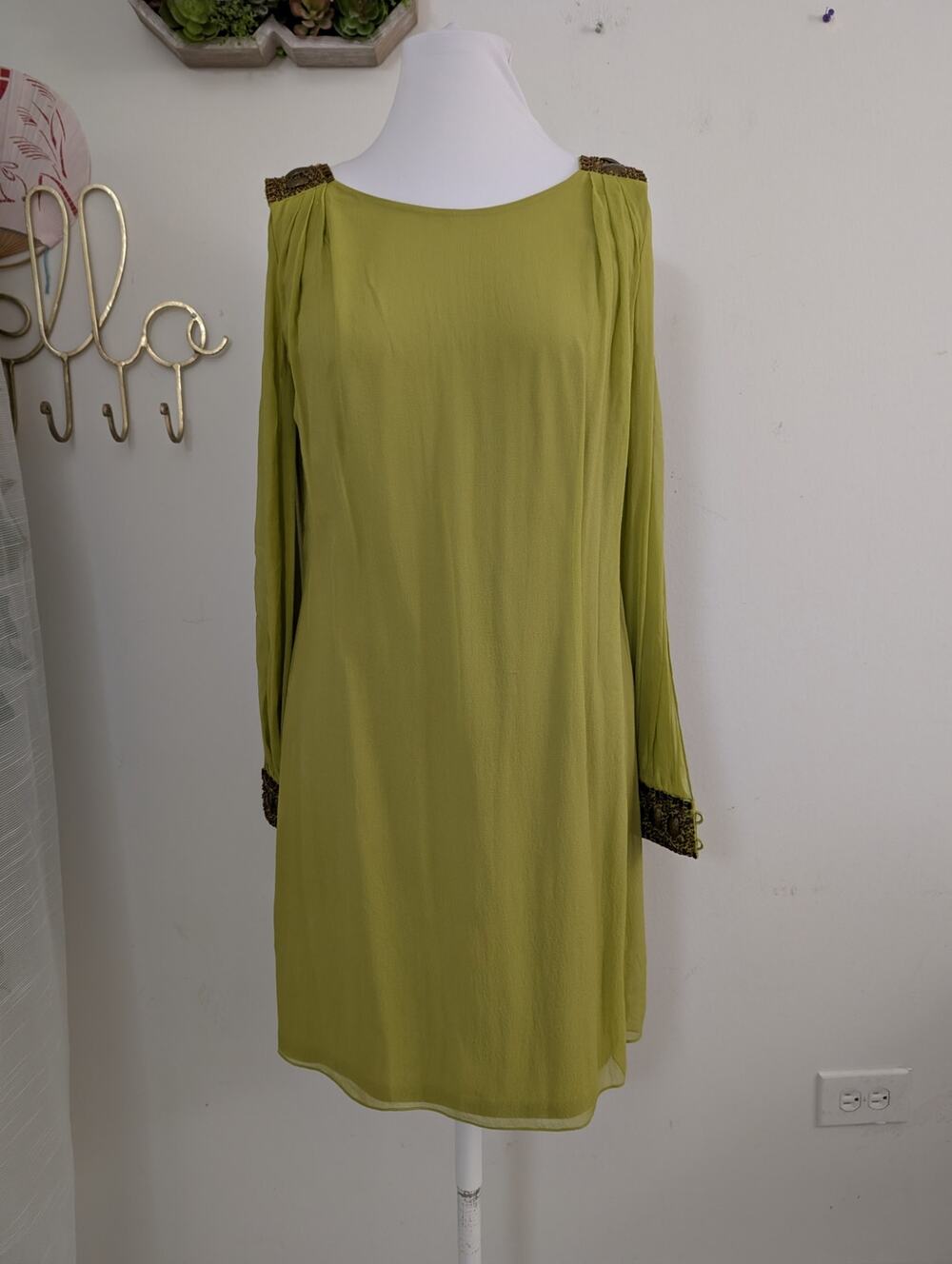 aidan mattox vintage silk dress